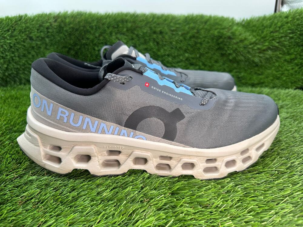 On Running Cloudmonster 3 3MG10054857 Athletic Sneaker Mens 10 Gray Knit Running